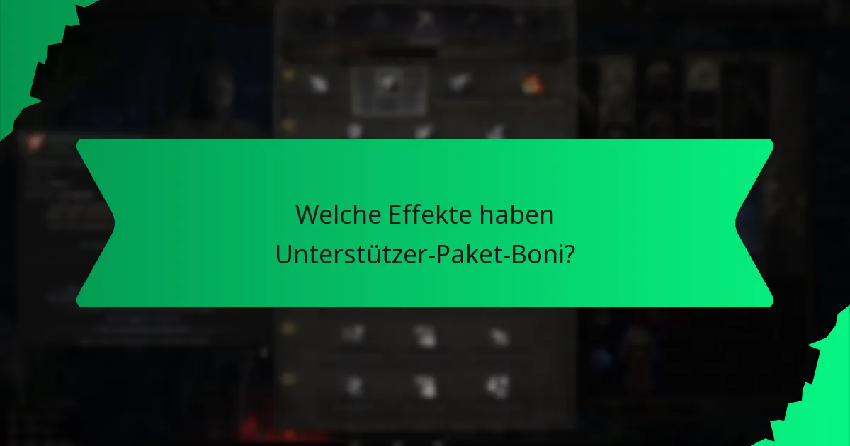 Welche Effekte haben Unterstützer-Paket-Boni?
