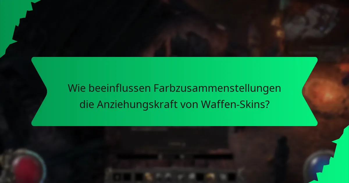 Wie beeinflussen Farbzusammenstellungen die Anziehungskraft von Waffen-Skins?